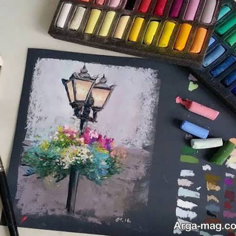 آموزش نقاشی با پاستل